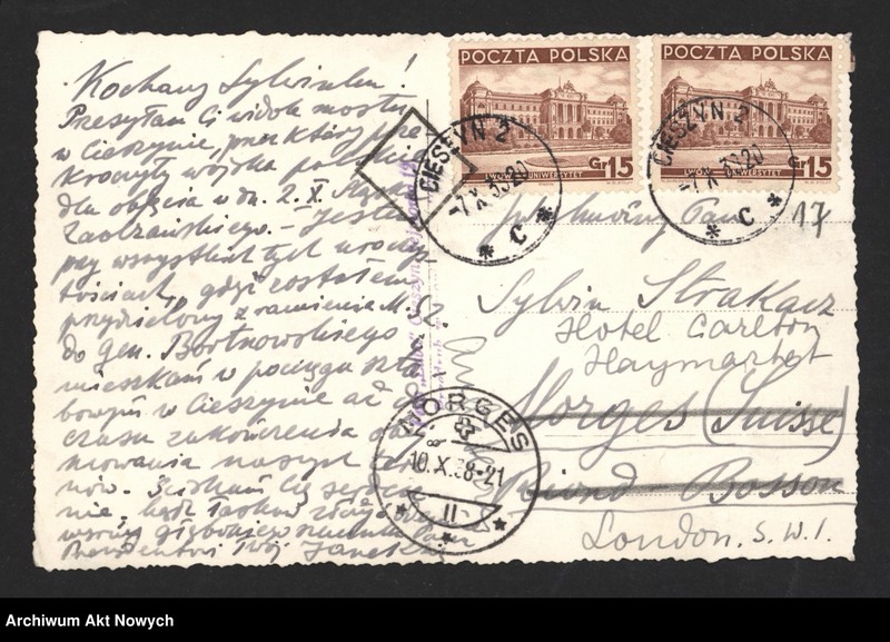 image.from.unit.number "Karszo-Siedlewski Jan (dyplomata, brat Anieli Strakacz); Załączniki: telegram S. Strakacza do J. Kołłupajło; L.52 (odpowiedzi)"