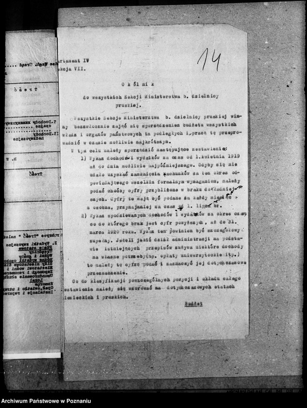 Obraz 18 z jednostki "Budżet - generalia"