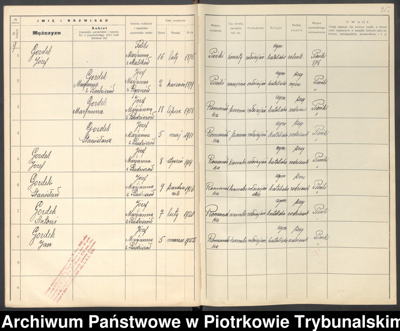 image.from.unit.number "[Księga ludności stałej wsi: Romanówka, Pieńki]"