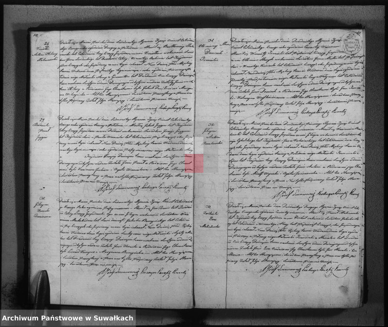 image.from.unit.number "Księga duplikat urodzonych, zaślubionych i umarłych w parafii katolickiej Puńsk na rok 1848"