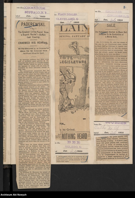 image.from.unit.number "Amèrique 1900 (Wycinki prasowe dotyczące tournée i koncertów w Stanach Zjednoczonych i Meksyku)"