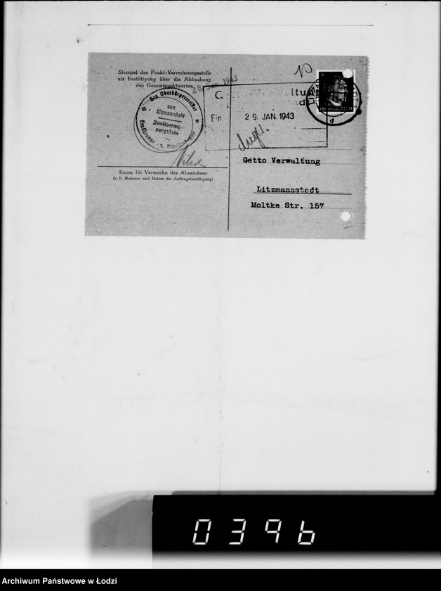 Obraz 14 z jednostki "F-ma St.Weilbach Litzmannstadt IV Warenverwertung an Lager 99"