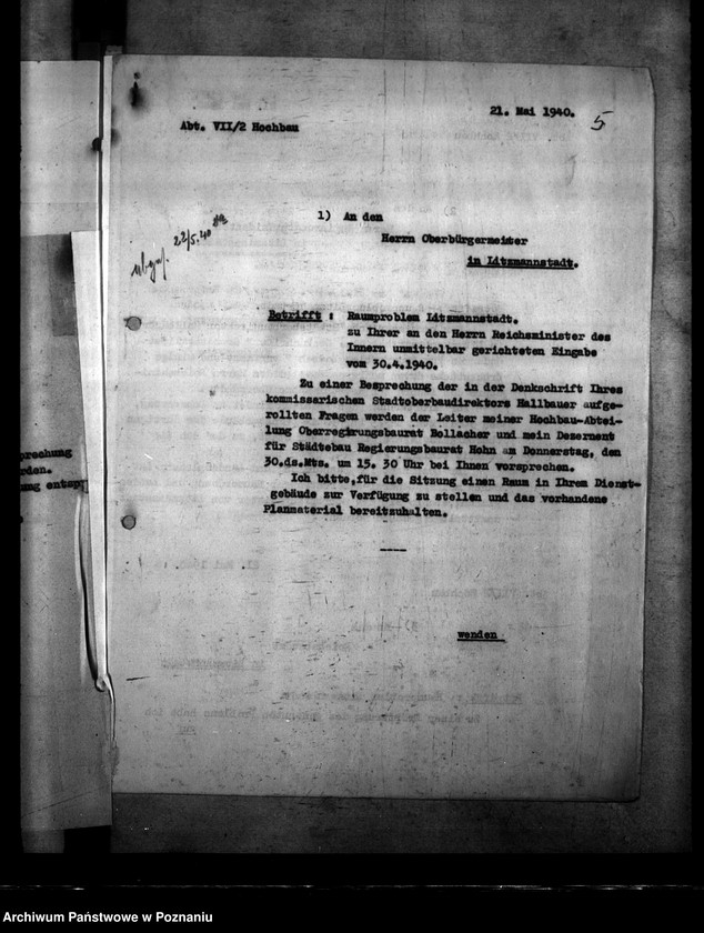 Obraz 9 z jednostki "Problem przestrzennego zabudowania Łodzi"