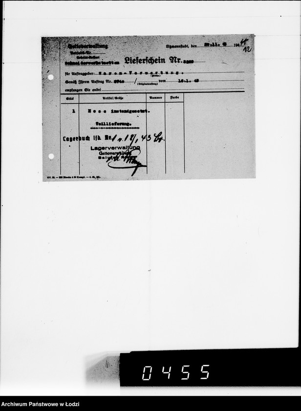 Obraz 15 z jednostki "Nicht erledigte Lieferscheine"