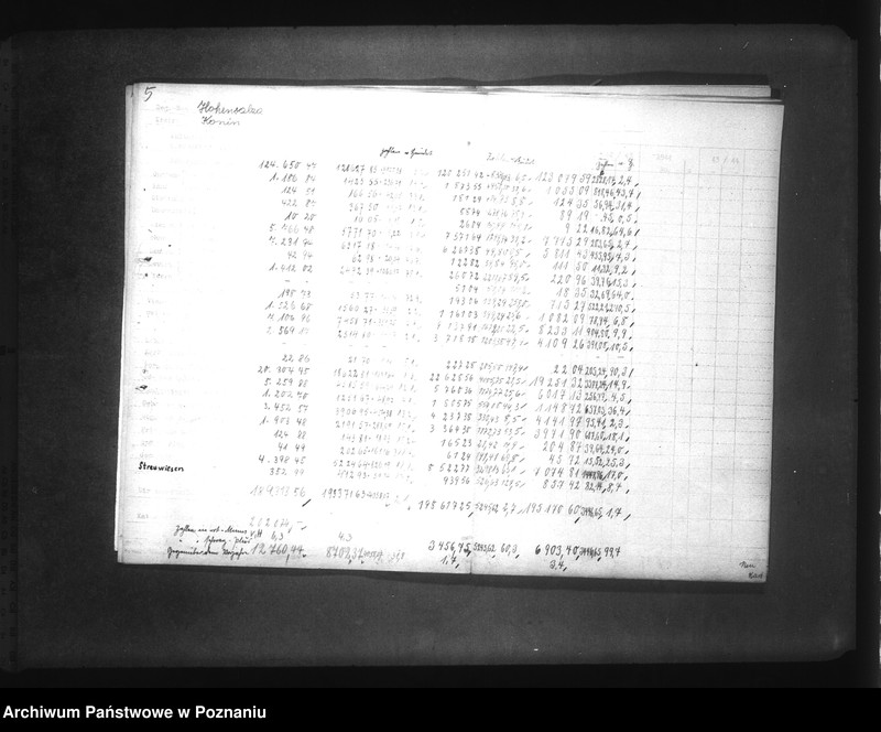 Obraz 9 z jednostki "Regierungsbezirk Hohensalza. Gegenüberstellung der Bodenbenutzungserhebungen"