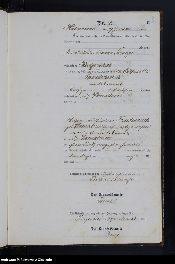 image.from.unit.number "Sterbe-Neben-Register Nr 1 - 45"