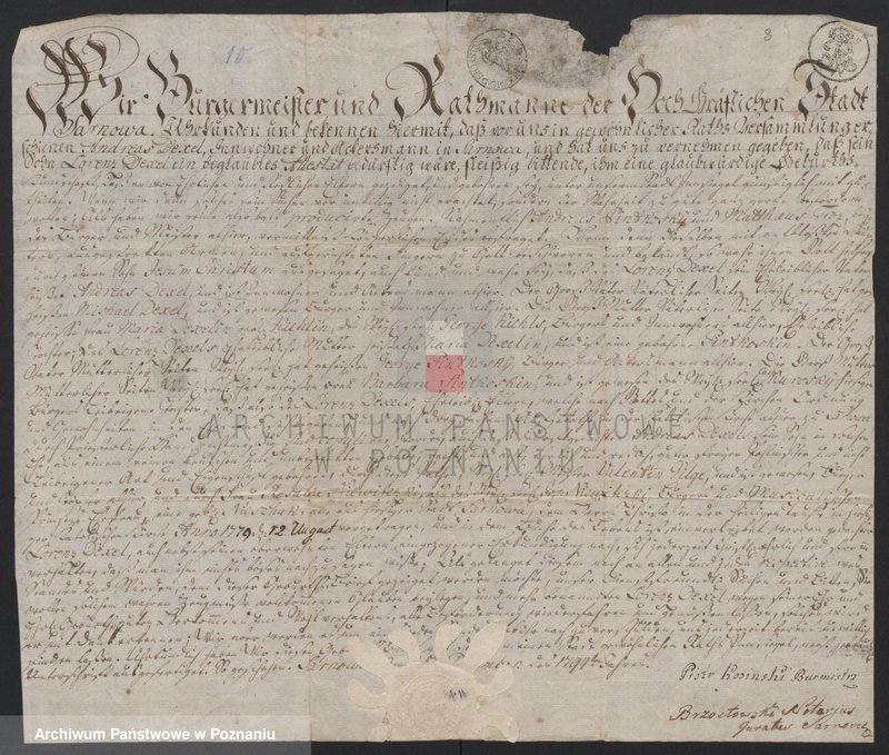 image.from.unit.number "Cech stolarzy w Lesznie - listy urodzenia"