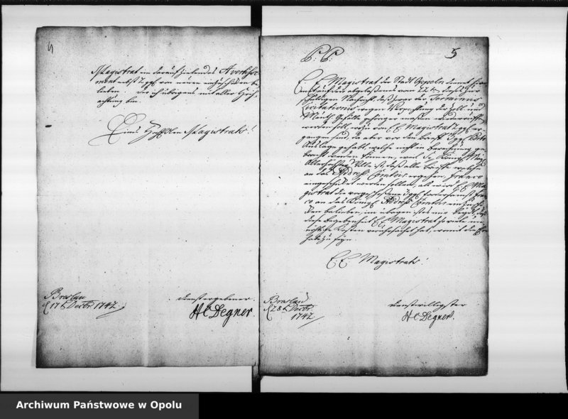 Obraz 7 z jednostki "Acta des Magistrats zu Oppeln betreffend die Inserenda in die Zeitungen und Intelligenz Blätter auch Provinzial Blätter"