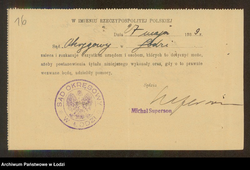 Obraz 18 z jednostki "Chaja Rywka Poznerson – sprzedaż dodatków krawieckich"