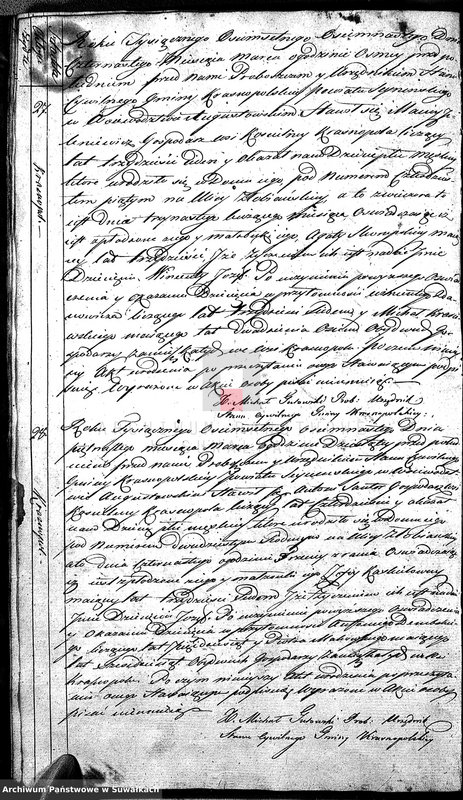 image.from.unit.number "Akta Urodzonych Gminy Krasnopolskiey Powiatu Seyneńskiego w Województwie Augstowskim Roku 1818 od 1 Stycznia."
