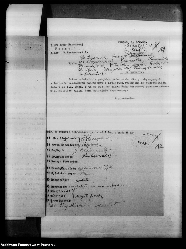 Obraz 15 z jednostki "Schronisko dla Królewiaków- korespondencja związana z utrzymaniem schroniska dla uchodźców z Królestwa."