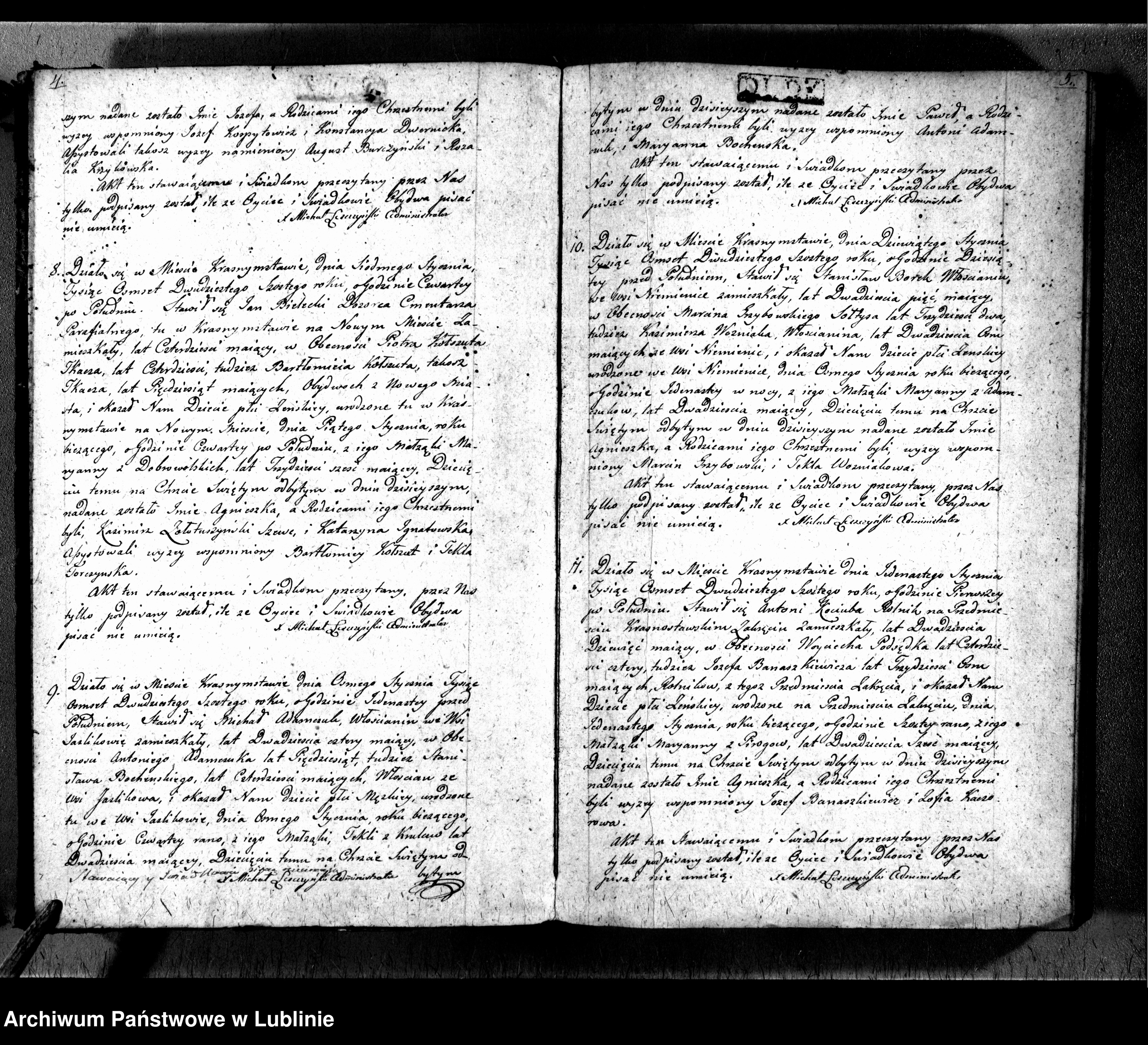 Skan z jednostki: Księga urodzeń, małżeństw i zgonów