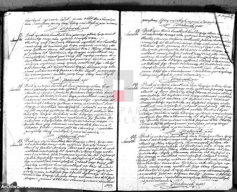 image.from.unit.number "Duplikat. Akta Urzędnika Stanu Cwilnego Wyznań Niechrześcijańskich Okręgu Suwalskiego i Jeleniewskiego Urodzonych, Zaślubionych i Zmarłych na rok 1848"