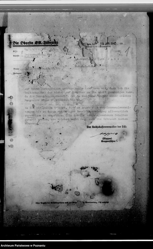 Obraz 5 z jednostki "Janz, Kurt - Bürgermeister in Gnesen"