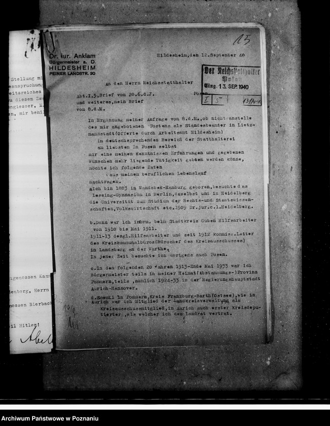 Obraz 19 z jednostki "Bewerbungen um Anstellung"