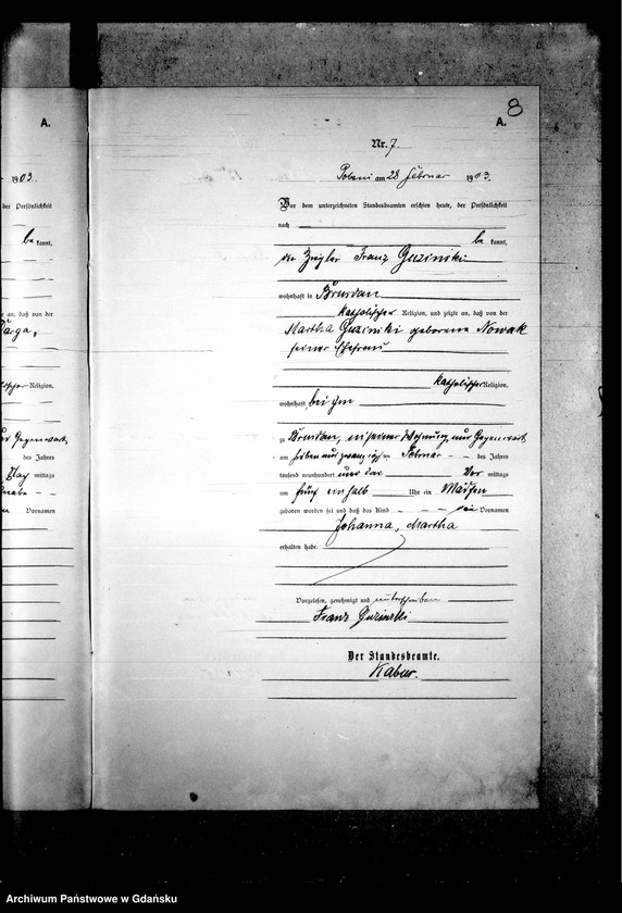 Obraz 12 z jednostki "Księga urodzeń"