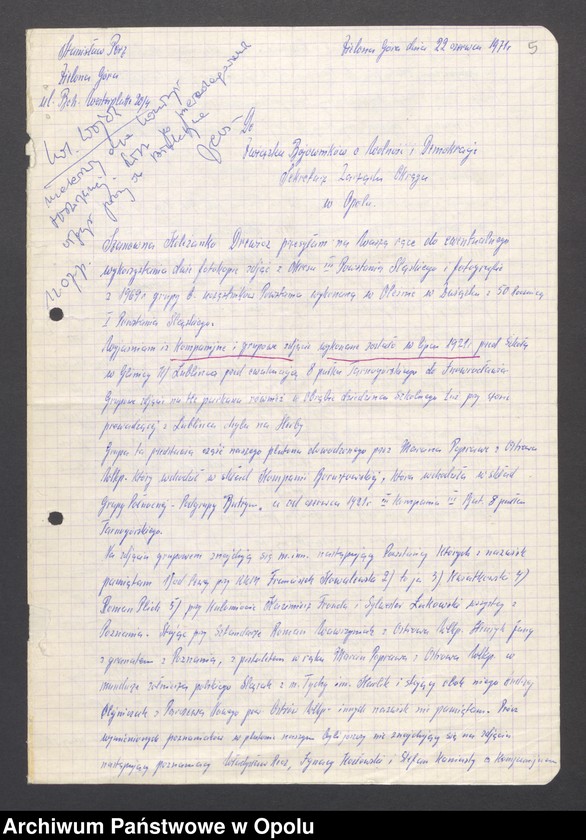 Obraz 10 z jednostki "[Perz Stanisław "Wspomnienia z III Powstania Śląskiego"]"