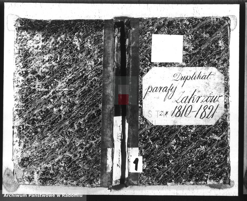 image.from.unit.number "Duplikat parafii Zakrzów z r. 1810-1821"