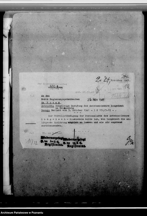 Obraz 16 z jednostki "Langwisch, Alfred - komisarz obwodowy"