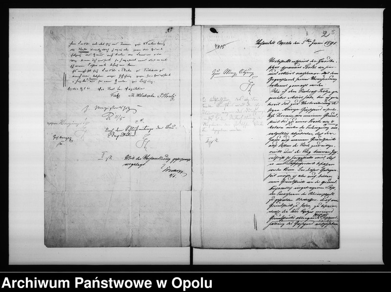 Obraz 7 z jednostki "Acta des Magistrats zu Oppeln betreffend Verbreiterung des sogen[annten] Wasserwegs von der Kräuterei bis zum Vogtsdorf Halbendorfer Kreise Vol: I"