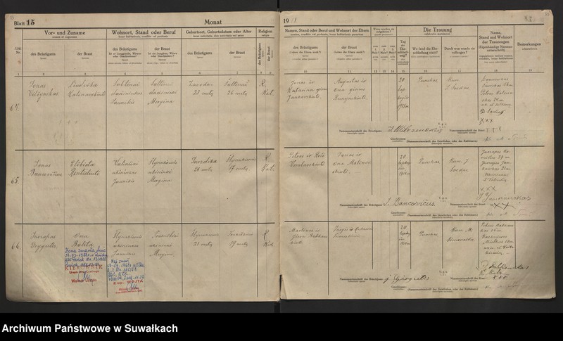image.from.unit.number "[Księga akt małżeństw parafii rzymskokatolickiej w Puńsku z lat 1918-1921]"