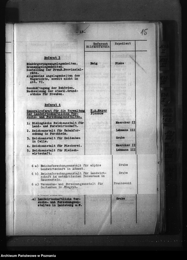 Obraz 18 z jednostki "Geschäftsverteilungsplan des Reichsministerium für Ernährung und Landwirtschaft"