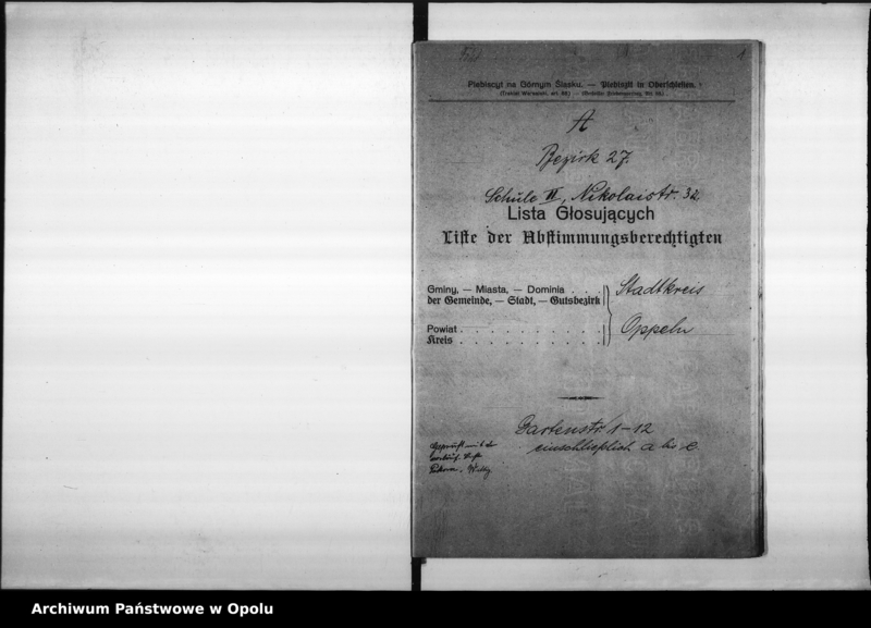 Obraz 5 z jednostki "27. Wahlbezirk Wahllokal: Schule II Nikolaistrasse 32"