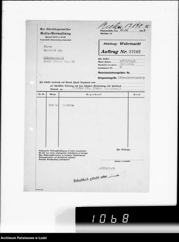 Obraz 20 z jednostki "[Leergut F.Reichelt A.G.L