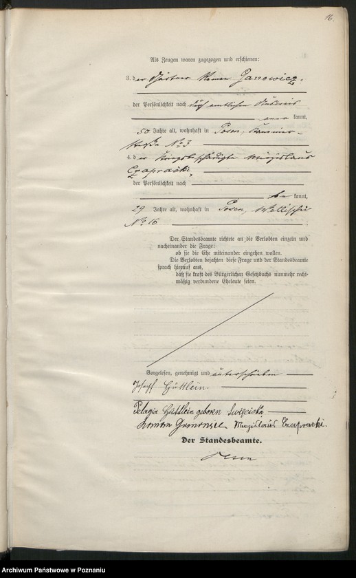 Obraz 18 z jednostki "Księga miejscowa małżeństw tom II [Rejestr główny małżeństw]"