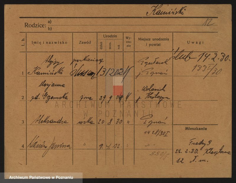 Obraz 12 z jednostki "Kamiński (żony, wdowy i samotni mężczyźni)"