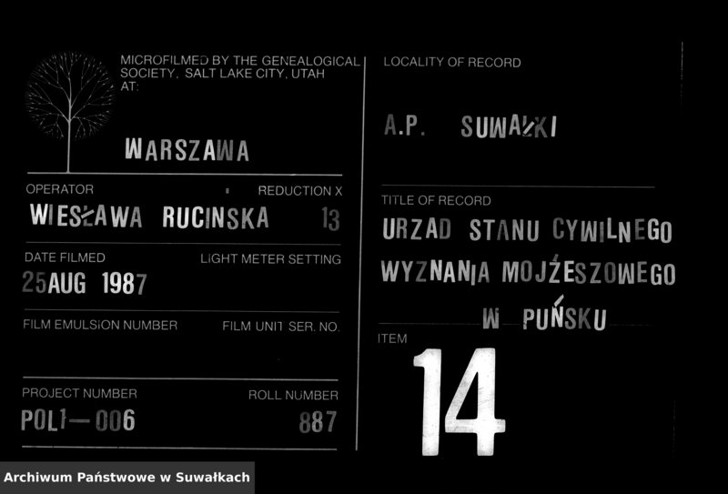 image.from.unit.number "Dublikat Rodivšichsja Brakosočetavšichsja i Umeršich, evreev Punskago Božničnago Okruga za 1884 god"