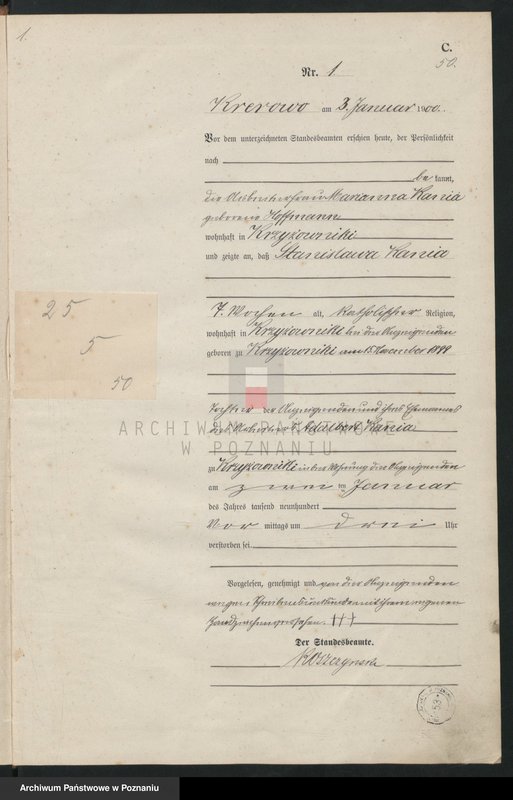 Obraz 4 z jednostki "Sterbe-Haupt-Register"