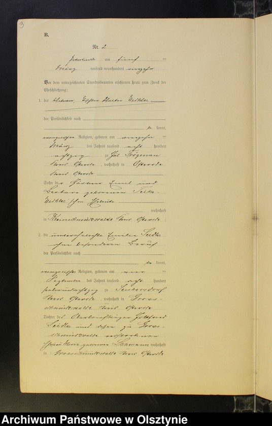 image.from.unit.number "Heiraths-Neben-Register Nr 1 - 19"