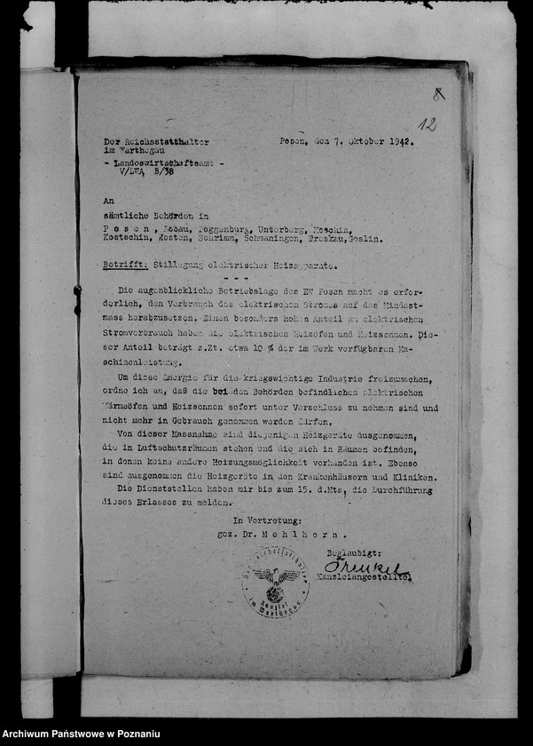 Obraz 16 z jednostki "Runderlasse betr. Wirtschaftsaufbau zwecks Festigung des Deutschtums"