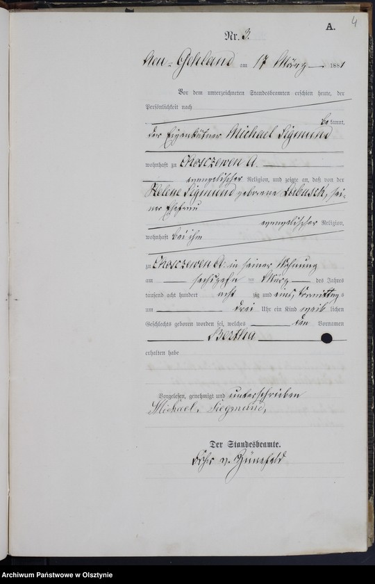 image.from.unit.number "Geburts-Haupt-Register Nr 1 - 43"