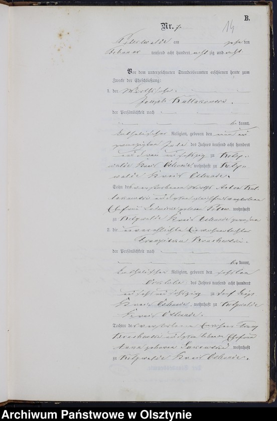 image.from.unit.number "Heiraths-Neben-Register Nr 1 - 38"