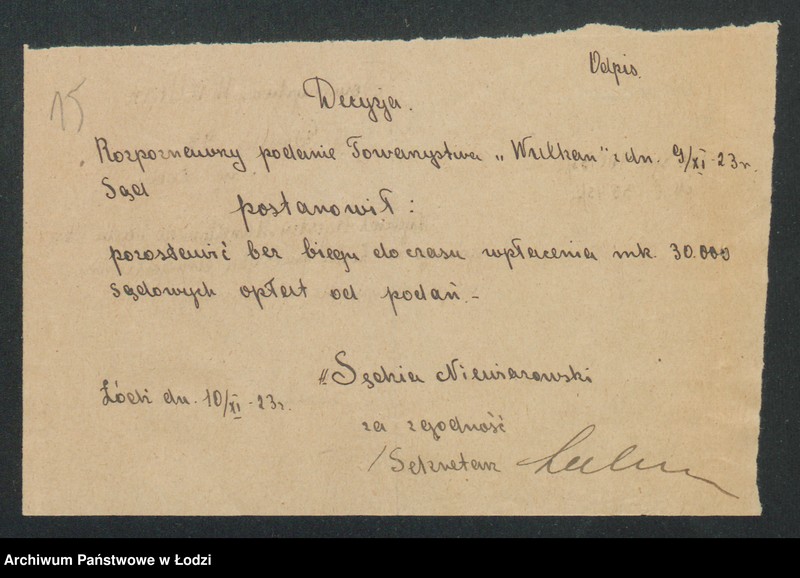 Obraz 17 z jednostki ""Wulkan"- Zygmunt Wiessner i S-ka- fabryka farb i lakierów"