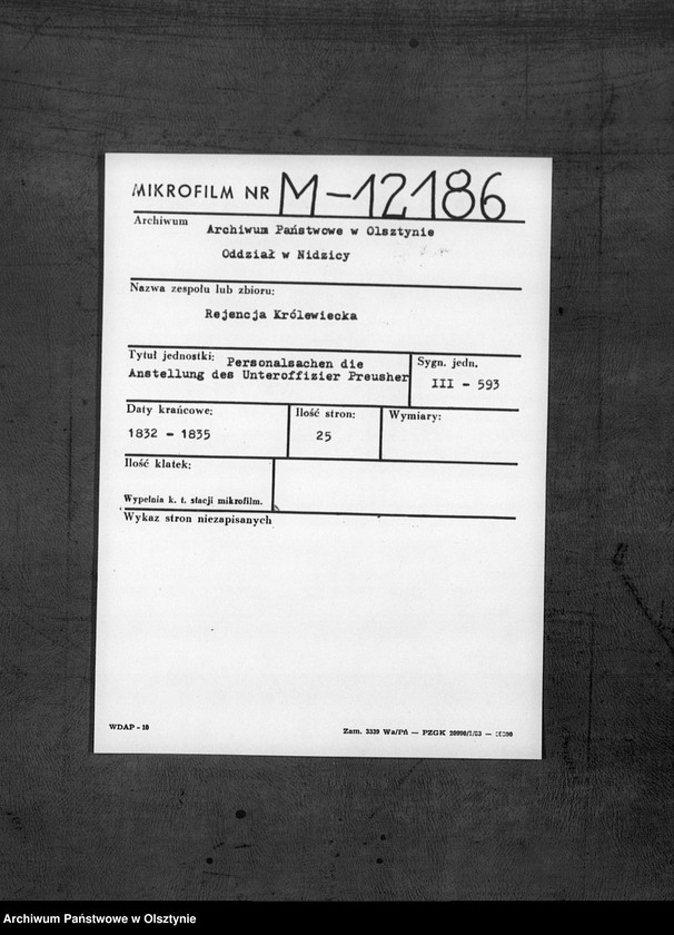 image.from.unit.number "Anstellung des Unteroffizier Preusser"