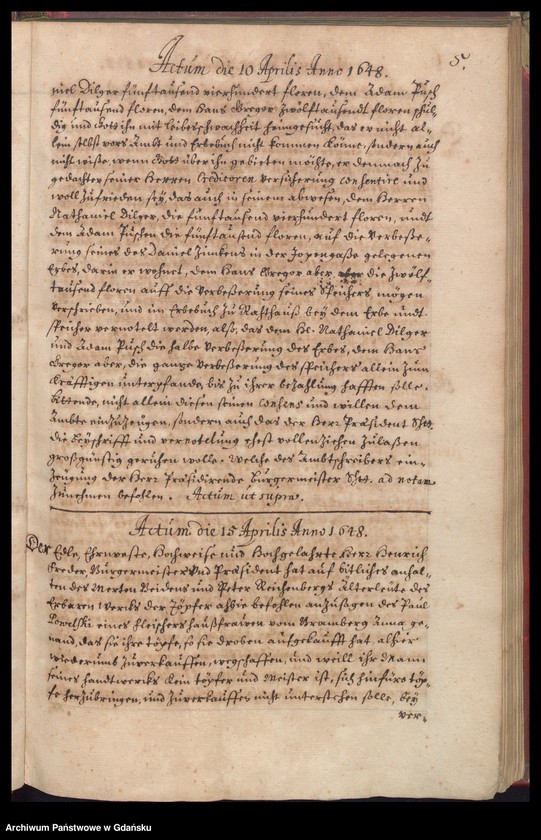 image.from.unit.number "[…] Praesidirende[s] Ambtbuch H. Bürgerm. Heinrich Freders [16.III.1648-31.III.1649] /indeks/"