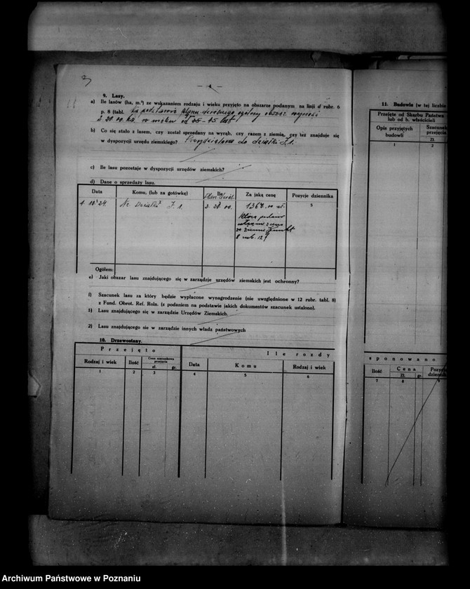 Obraz 7 z jednostki "/Wykaz szacunku przyjęcia dla państwowych nieruchomości ziemskich rozparcelowanych przed 1932/"