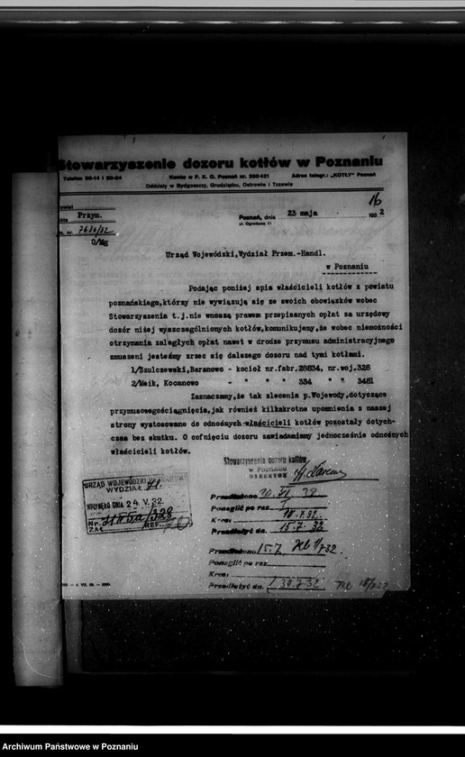 Obraz 20 z jednostki "Młyn parowy M. Smorawińskiej Baranowo powiat poznański nr woj. kotła 328 później własność J. Tomkowiak, Fabianowo powiat poznański"