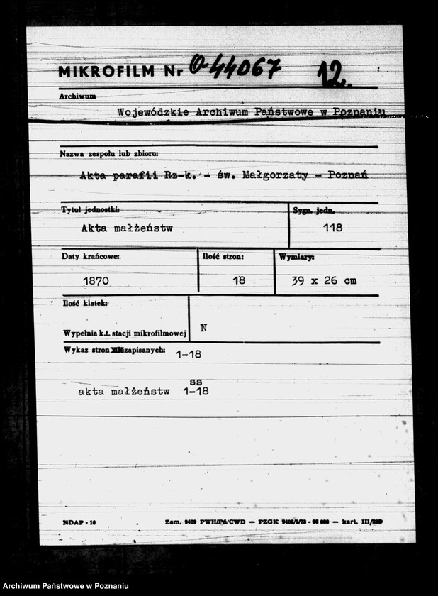 Obraz 1 z jednostki "Księga małżeństw"