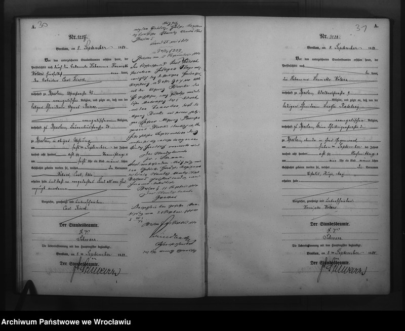 image.from.unit.number "Geburts-Neben-Register Breslau I 1880 Band 9"