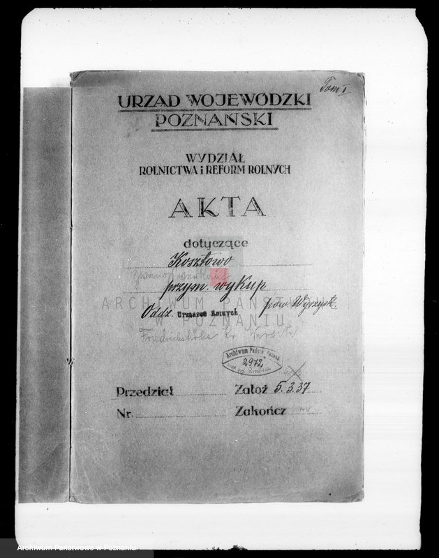 Obraz 4 z jednostki "Majątek Kosztowo powiatu wyrzyskiego przymusowy wykup"