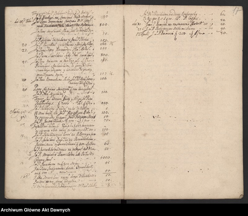 image.from.unit.number "Rozliczenie różnych wydatków z mennicy i wypłat na wojsko."