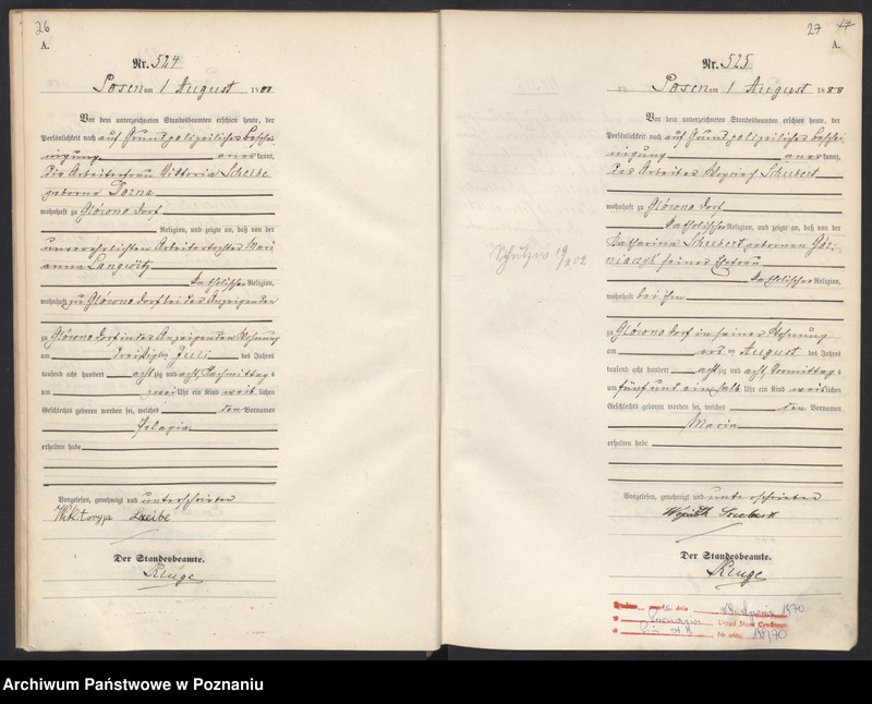 Obraz 17 z jednostki "Księga urodzeń t. II"