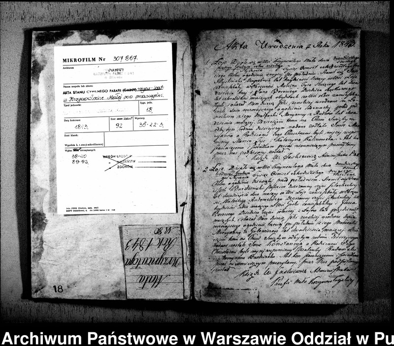 image.from.unit.number "Akta urodzeń, małżeństw i zgonów"