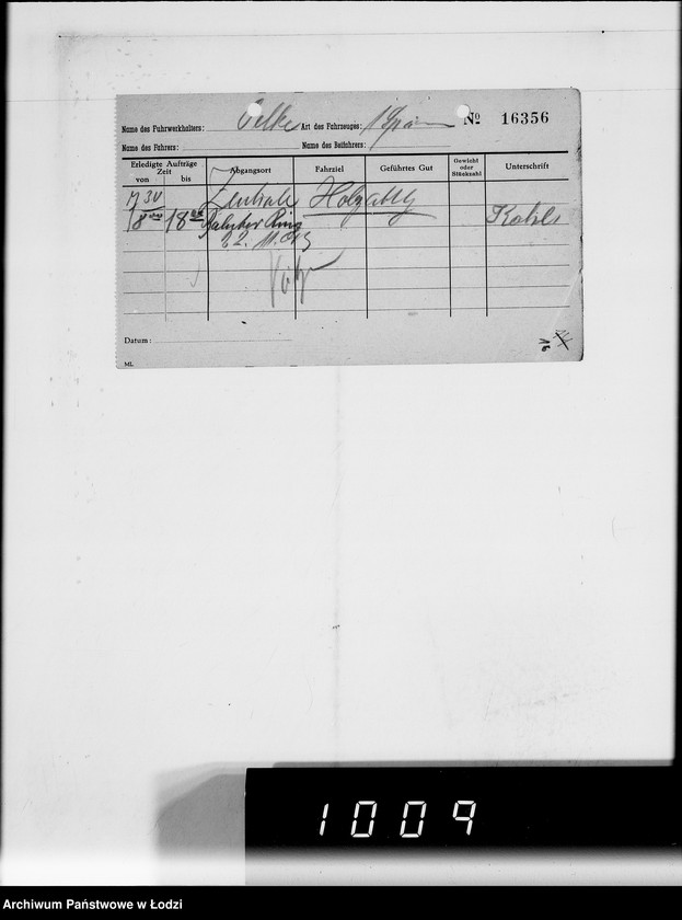 Obraz 20 z jednostki "Theodor Oelke [rachunki za dostawy towarów dla Getta]"