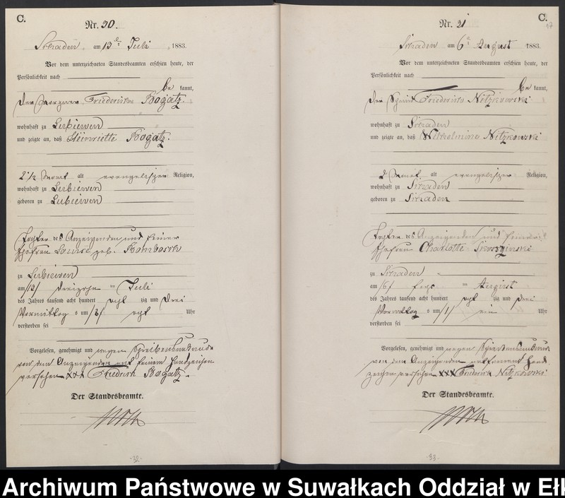 image.from.unit.number "Sterbe-Haupt-Register des Königlich Preussischen Standes-Amtes Schaden Kreis Sensburg"