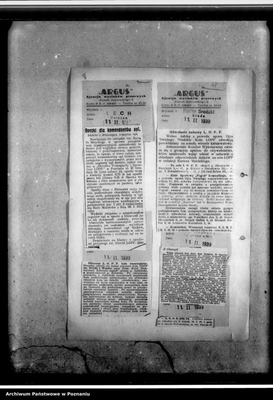 Obraz 16 z jednostki "Wycinki prasowe dotyczące działalności Ligi Obrony Powietrznej i Przeciwgazowej w Poznaniu"